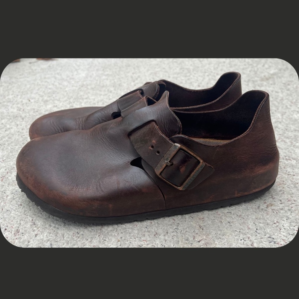 Birkenstock London Clogs in Habana Oiled Leather EU Size 41